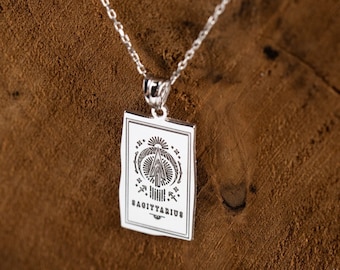 Collar de plata de ley con el signo del zodiaco: dije astrológico personalizado