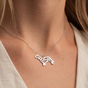 Custom Dog Necklace - Dog Mom Necklace - Animal Pet Memorial Gift - Personalized Pet Necklace - Dog Breed Necklace - Gift for Pet Lover
