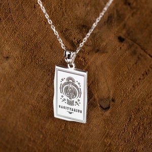 Zodiac Sign Pendant Necklace - Astrology Charm Necklace - Zodiac Tag Necklace - Perfect Birthday Gift - Zodiac Necklace , Zodiac Charm