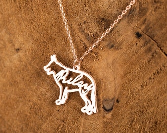 Custom Dog Breed Necklace: Personalized Pet Memorial, Sterling Silver