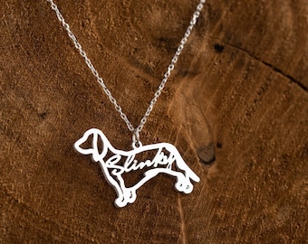 Custom Dog Necklace - Dog Mom Necklace - Animal Pet Memorial Gift - Personalized Pet Necklace - Dog Breed Necklace - Gift for Pet Lover