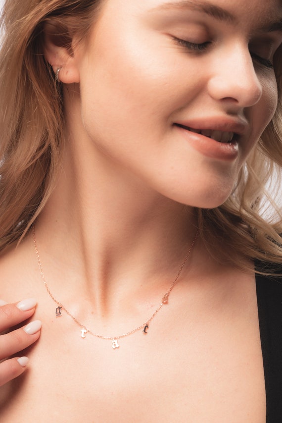 Gothic initial choker on sale