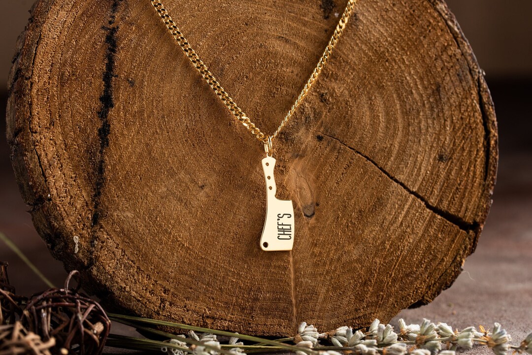 Personalized Cleaver Necklace Cleaver Necklace in Sterling Silver