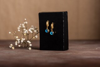 Orecchini A Cerchio Huggie Donna Argento 925 - Occhio Malvagio, Stella, Farfalla, Croce - Ipoallergenici