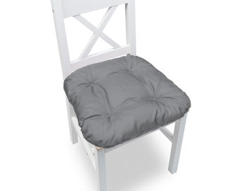 Coussin de chaise imperméable à l'eau avec sangles coussin de chaise matelassé intérieur extérieur plusieurs couleurs ...