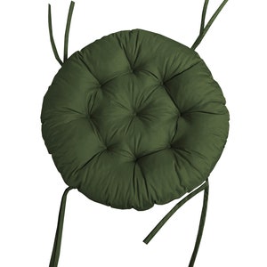 Papasan imperméable Papasan coussin Papasan chaise rotin chaise jardin coussin papasan coussin siège coussin fauteuil coussin à bascule coussin Dunkelgrün