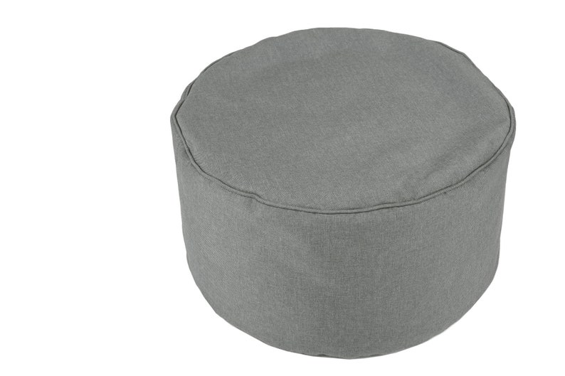 Sitzhocker Sitzsack Bean Bag mit EPS-Füllung Sitzkissen rund für Kinder und Erwachsene viele Farben zur Auswahl Silber