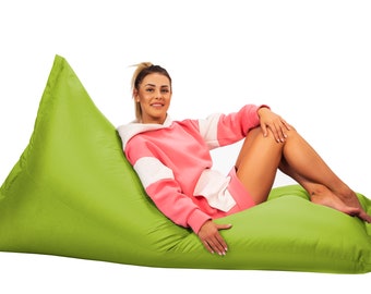 Coussin de jardin MILOS coussin de sol pour s'allonger et s'asseoir pouf imperméable BeanBag