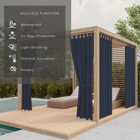  Cortina enrollable para exteriores, cortina de privacidad para  pantalla de partición, transpirable, no perforada, para balcón, pérgola  GGYMEI (color: beige, tamaño: 3.3 x 4.9 ft) : Patio, Césped y Jardín