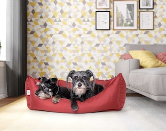 Cama para perros Colchón para perros Petriendly Cojín de terciopelo Cojín para perros Sofá para perros Lugar para dormir Suave y lavable Colchoneta para perros Colchoneta para perros Cómodo