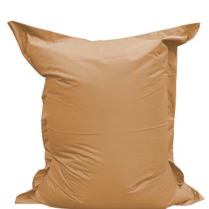 Gartenkissen XL Bodenkissen zum Liegen und Sitzen wasserdicht Sitzsack Beige