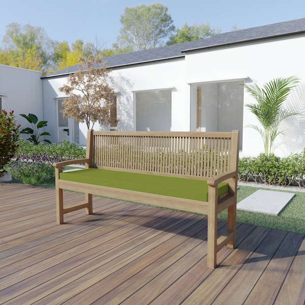 Coussins de banc, coussins pour bancs, coussins de banc, coussins de maison, coussins de jardin, lavables avec une fermeture éclair