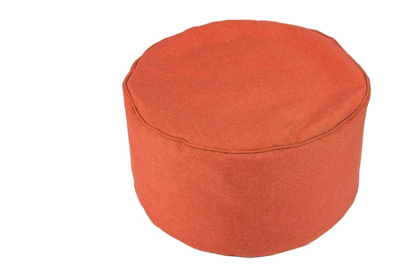 Sitzhocker Sitzsack Bean Bag mit EPS-Füllung Sitzkissen rund für Kinder und Erwachsene viele Farben zur Auswahl Orange