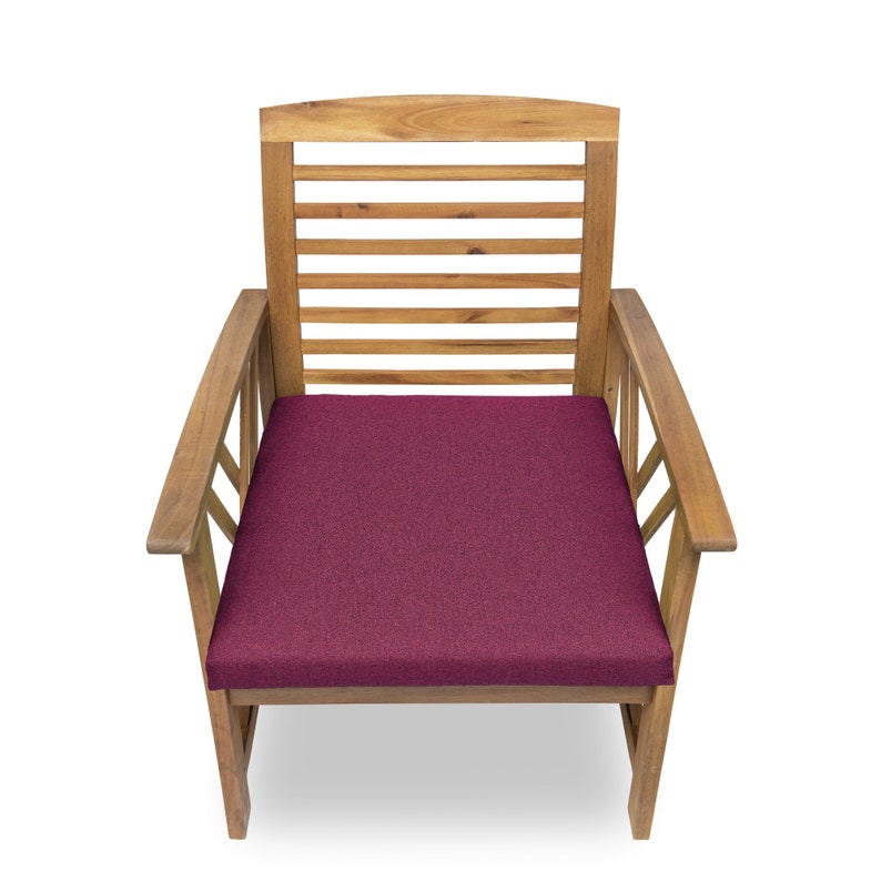 Coussin de chaise, coussin de chaise, coussin de chaise, coussin de siège, housse amovible avec coussin zip, ensemble de coussin de jardin image 5