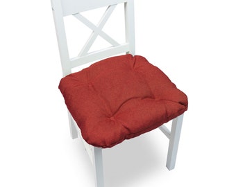 Coussin de chaise avec boucles coussin de cuisine matelassé 2x coussin de chaise 45x45