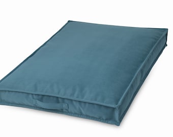 Matelas pour chien, coussin pour chien, tissu velours, tapis de couchage pour chien, tapis pour chien, lit pour chien, coussin de couchage, housse amovible avec poignée pour le transport