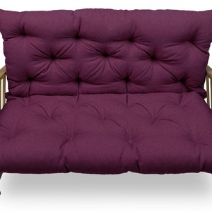 Coussin de banc Coussin de banc relax, coussin de balançoire de jardin, matelassé avec coutures image 9