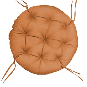 Papasan, kussen, fauteuilkussen, tuinkussen, tuinschommelkussen, doorgestikt met lussen 10-orange