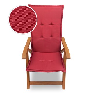 Cuscino Per Sedia Da Esterno Alta 114x55x10 Cm - Imbottito Impermeabile Schiuma Alta Resilienza