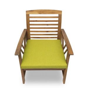 Coussin de chaise, coussin de chaise, coussin de chaise, coussin de siège, housse amovible avec coussin zip, ensemble de coussin de jardin Vert