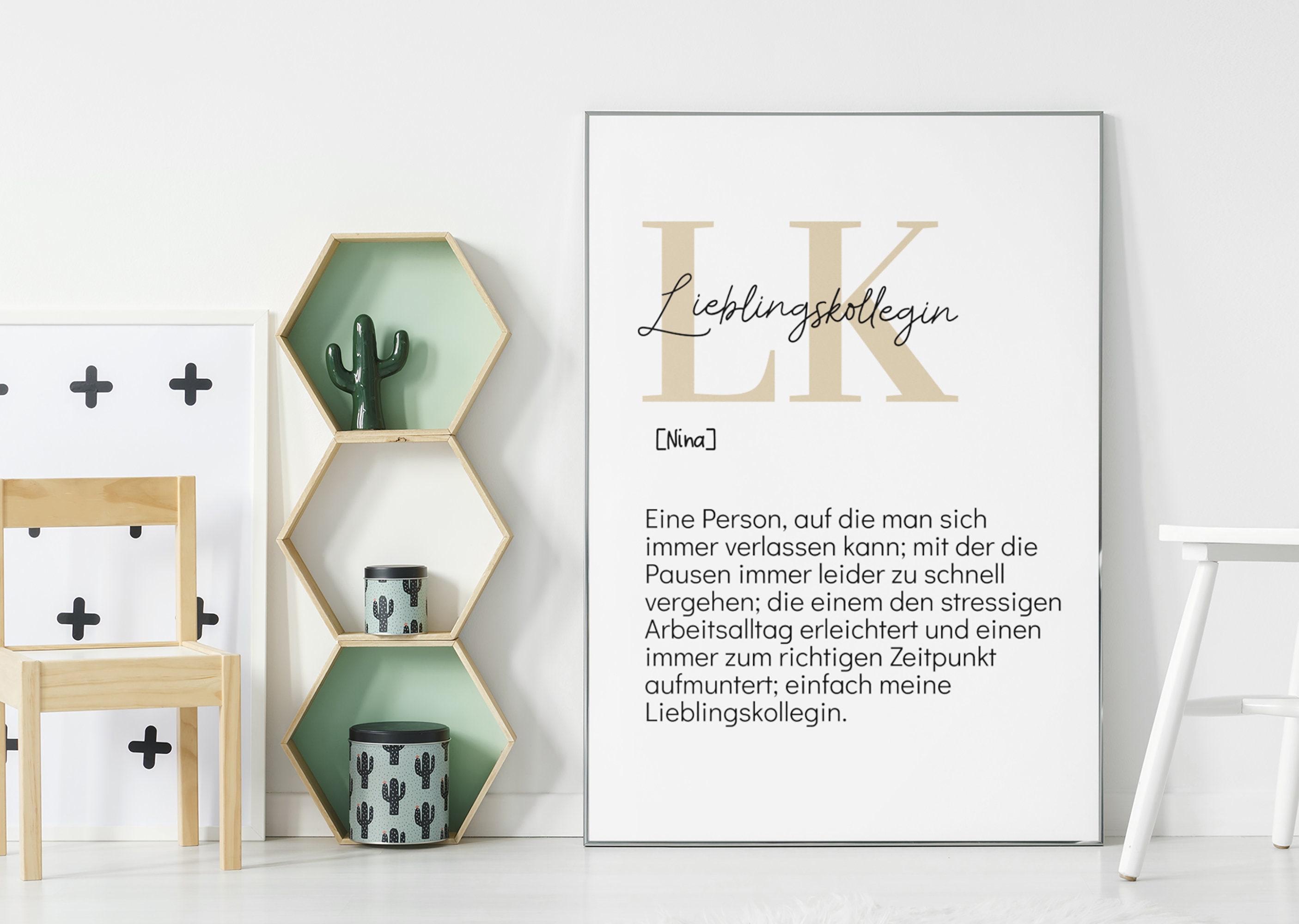 Lieblingskollegin Poster | Abschiedsgeschenk | Personalisiert