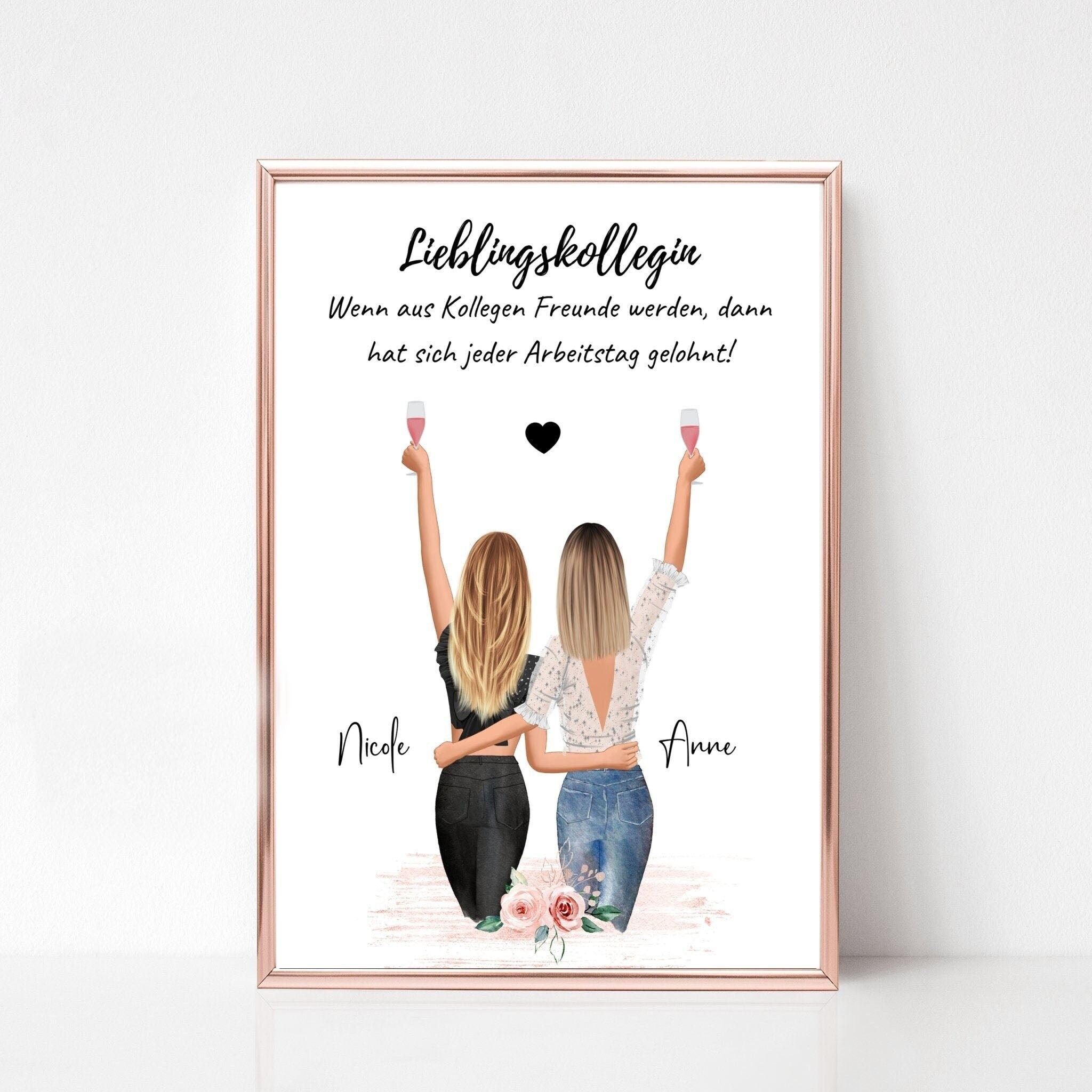 Lieblingskollegin | Geschenk Bild | personalisiert mit Definition