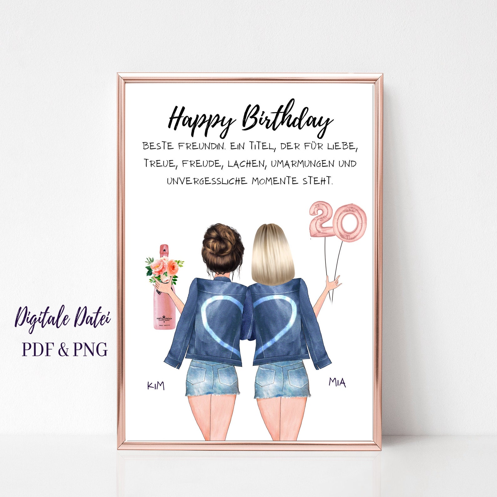 20 Geburtstag Geschenk Beste Freundin Schwester 21 22 23 Etsy