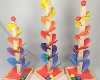 Arbre Musical En Bois Avec Billes Colorées - Jouet éducatif Pour Enfants 3-7 Ans, Développement Sensoriel Et Motricité - 14