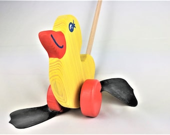 Juguete De Madera Para Empujar Y Tirar Con Forma De Animal Que Desarrolla Las Habilidades Motoras Clasico Para Ninas Y Ninos Juguete De Madera Para Empujar Y Tirar Con Forma De Animal Que Desarrolla Las Habilidades Motoras Clasico Para Ninas Y Ninos