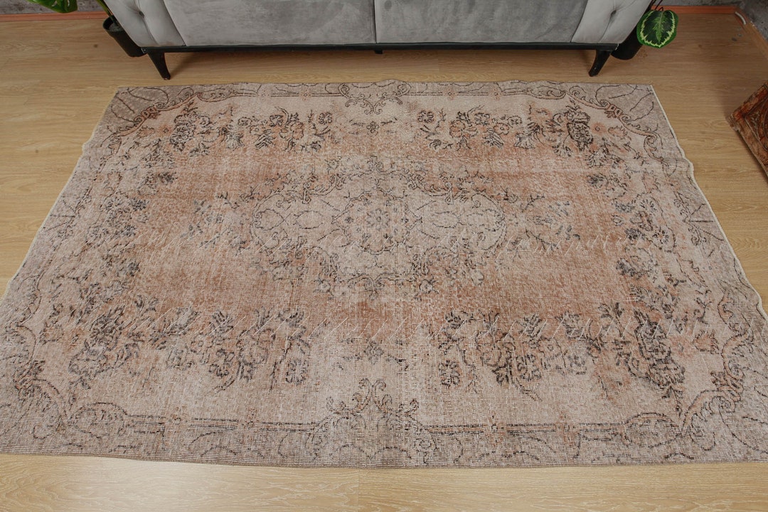 5x9 Wool Bedroom Rug Boho Turkish Rug vintage Rug Etsy