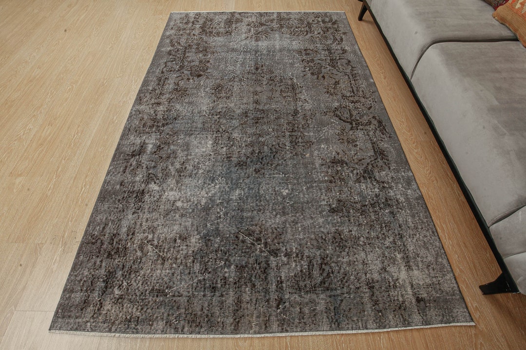 5x8 Grey Brown Rug Living Room Rugs 5'4 X Etsy