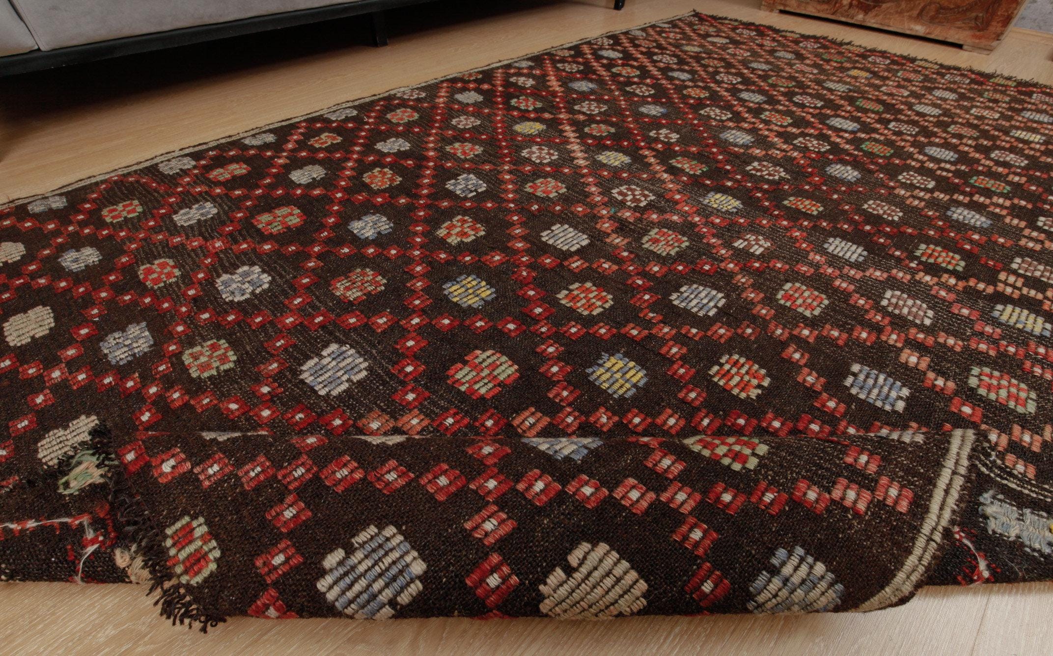 5x9 Boho Hand Woven Rug, Dark Deco Rug, Brown Red Jijim Rug, 5'3 X 8'8 Area Rug, 2307066984 - Etsy 5x9 Boho Hand Woven Rug, Dark Deco Rug, Brown Red Jijim Rug, 5'3 X 8'8 Area Rug, 2307066984 - Etsy
