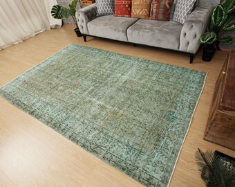 rustic oriental woven kitchen rug, 5'8" x 8'10" living room carpet  2403138128