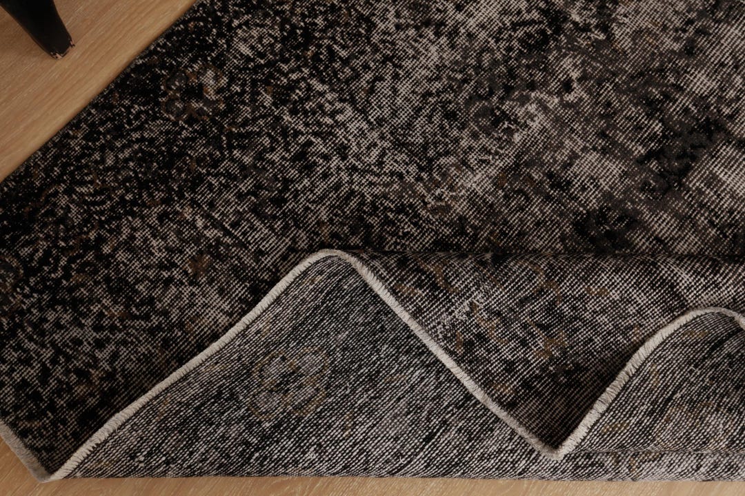 6x10 Dark Deco Bed Plan Rug, Dining Room Rug, 6'4