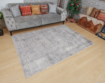 Alfombra minimalista de oficina de 5x7, alfombra de sala de estar de nuevo estilo, 5'2" x 6'9", alfombra abstracta de pelo completo 2102211782
