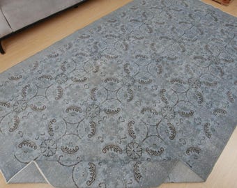 Alfombra minimalista con efecto desgastado para sala de estar, 1,88 m x 3,15 m, alfombra turca para dormitorio, 2307257181