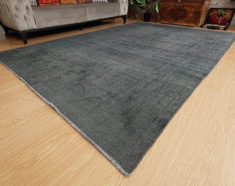 Distressed Living Room Turkish  Rug ,6'9" x 9'10" vintage Oriental Bedroom Carpet  2601214253