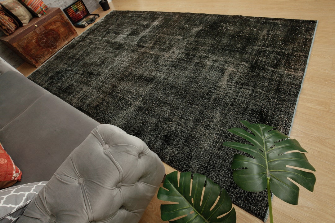 7x11 Oversize Living Room Rug Black Area Rug 6'9 Etsy UK