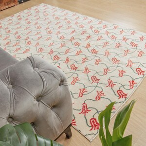 minimal abstract Bedroom  carpet  , Turkish Dining Room Rug  , 5'1" x 8'2"  ,  2102111521