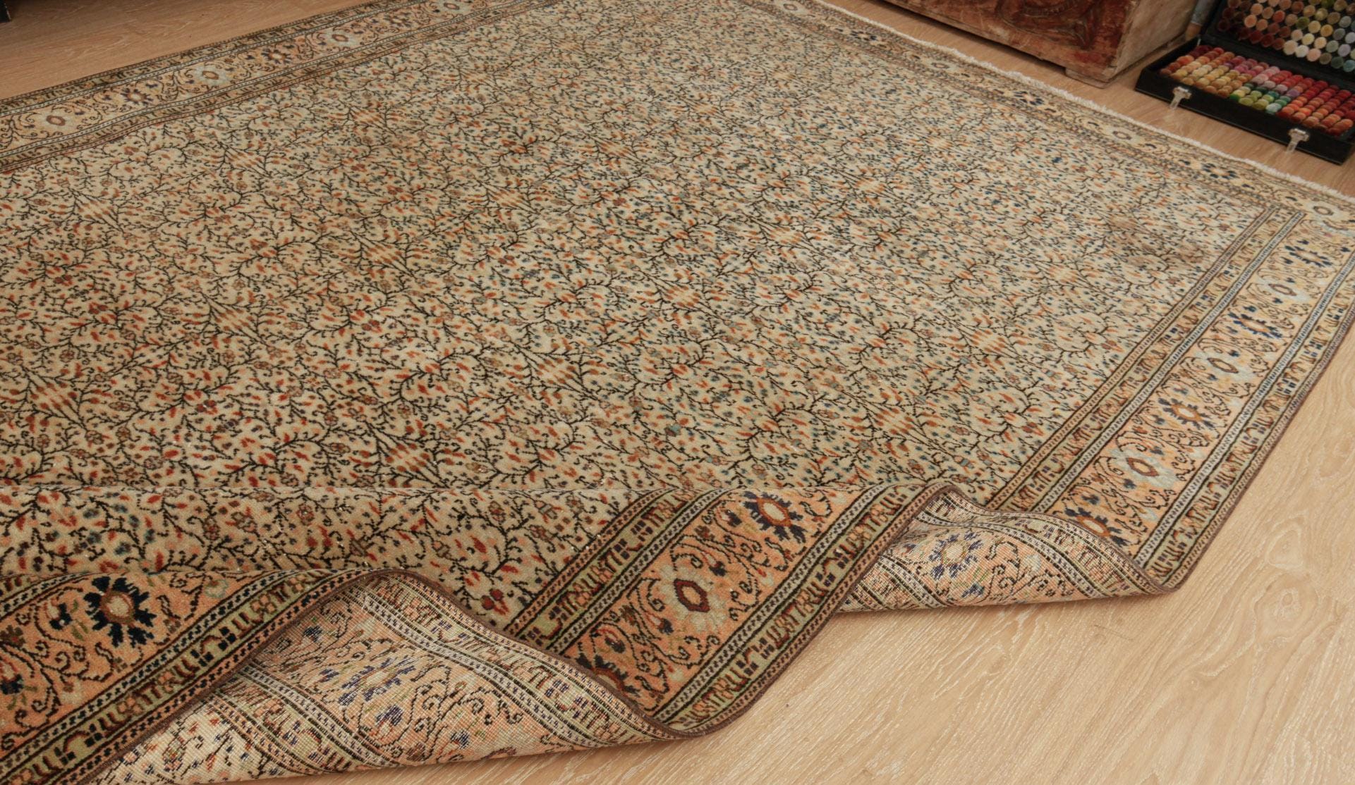 6x10  oriental living room  rug , vintage bedroom rug, 6'5" x 9'6"  retro rug, 2505039446