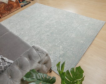 Minimal Semi-Vintage Bedroom Rug,  6' x 9'2"  Dining Room carpet  2102191726