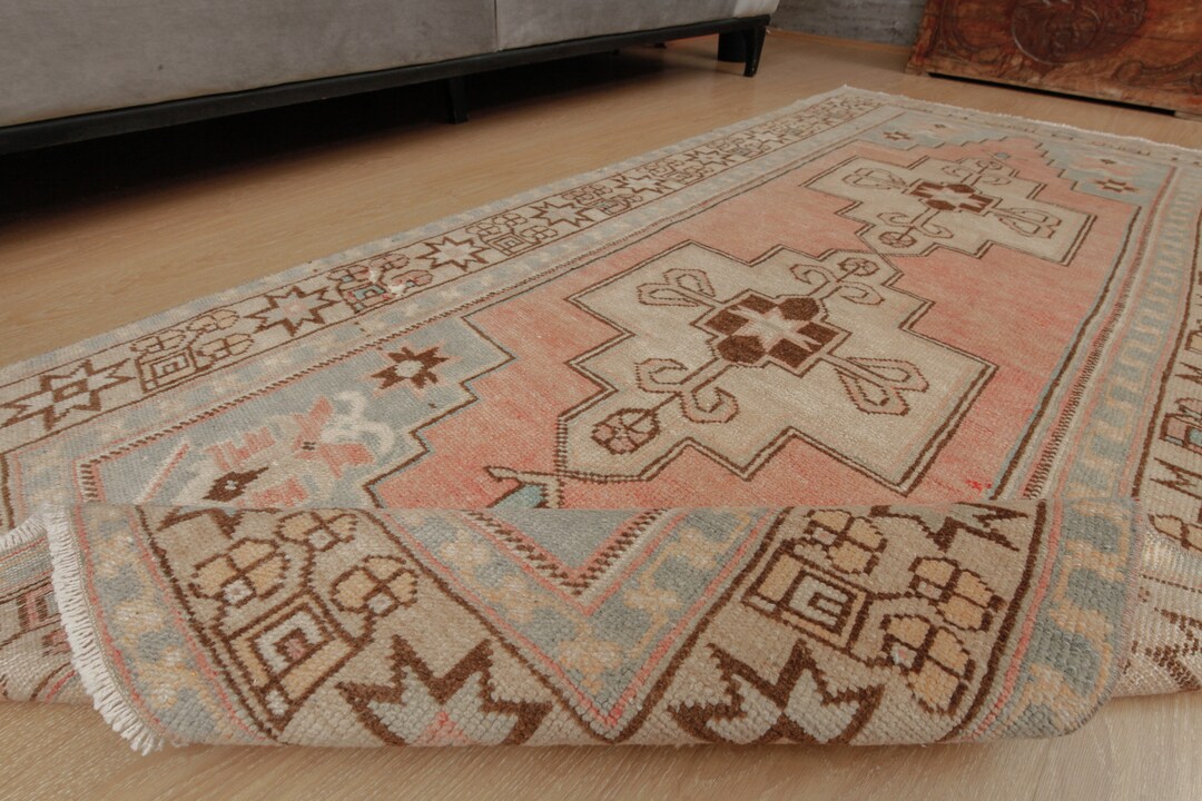 4x8 Entryway Rug, Geometric Kitchen Rug, Retro Rug, 3'10 X 7'7 Bedroom ...