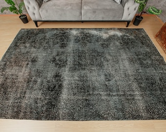 6x10 bedroom rug, Turkish rug, 6&#39;3&quot; x 9&#39;11&quot;, distressed rug, 2203264709