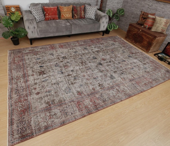 Vintage Esszimmerteppich im Used-Look, 1,6 m x 3 m, 2403307291