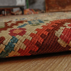 5x8 Original Bulgarian Area Rug , 5&#39;3&quot; x 7&#39;6&quot;  Living Room Kilim, Luxury Kilim 2103192021