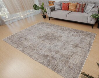 faded pattern area rug , bed plan rug, 5'9" x 8'10" rustic rug, 2307067144