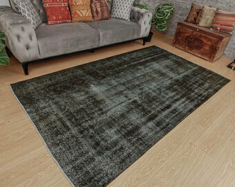 5x9 dark decor rug, kitchen rug, area rug, 5'3" x 8'7" dining room rug, 2208155266