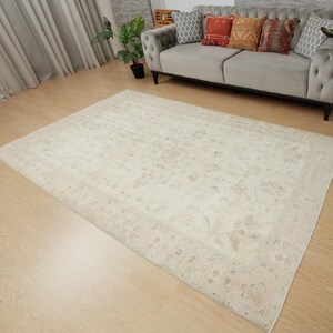 hand woven faded pattern area rug,5'2" x 8'10" hotel carpet 2303206727 画像 3