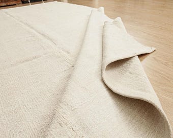 simple pattern woven living room hemp , 6' x 8'10" bedroom beige rug, 2507109492
