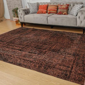 6x8 Vintage Area Rug , Turkish Rug, Handmade Bedroom Rug ,5&#39;8&quot; x 8&#39; , faded rug 201013634